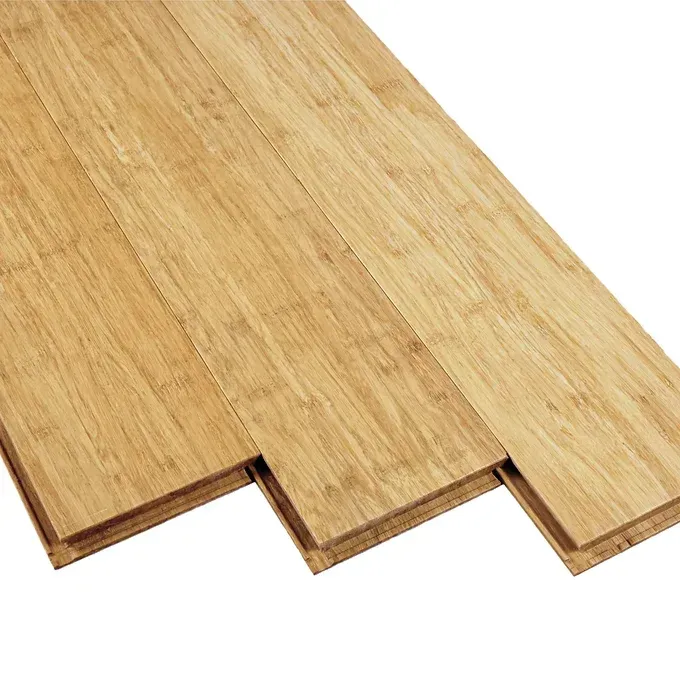 Light Brown Bamboo Flooring. Vertical Planks With Visible Wood Grain — BLB Flooring Solutions in Central Coast, NSW