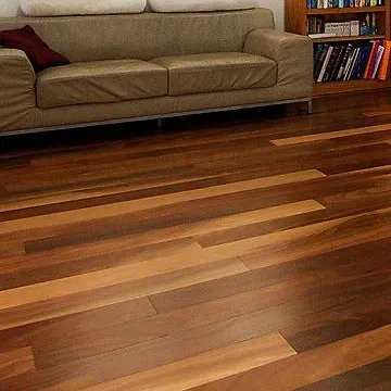 Wooden Floor With Various Shades of Brown, Showing Wood Grain — BLB Flooring Solutions in Central Coast, NSW