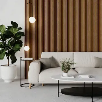 Modern Living Room With a White Sofa — BLB Flooring Solutions in Central Coast, NSW