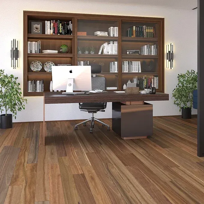 Wooden floorboards with a warm, medium brown color and a natural grain pattern — BLB Flooring Solutions in Central Coast, NSW