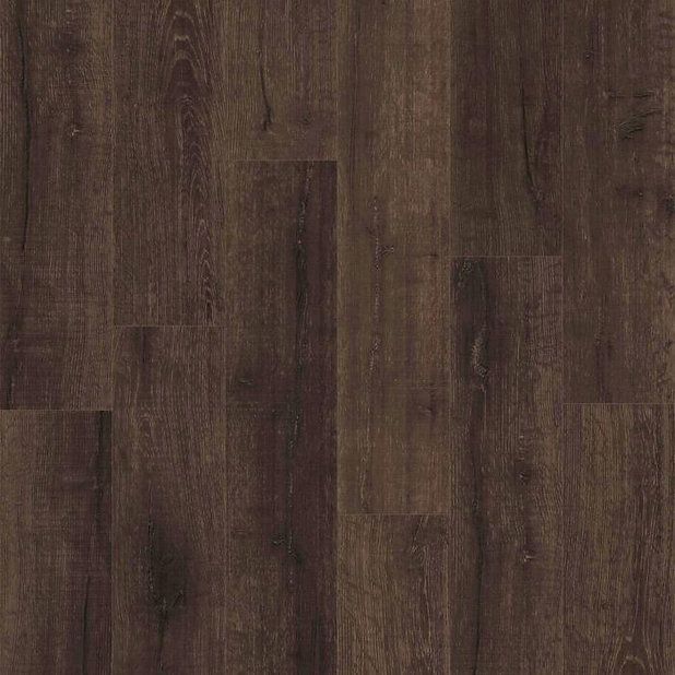 A Close Up of a Dark Brown Wooden Floor — BLB Flooring Solutions in Central Coast, NSW