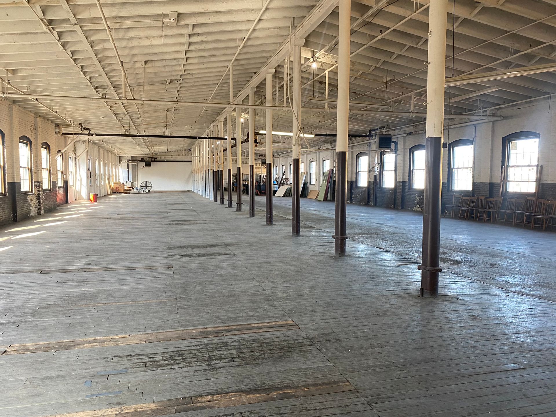 Large open warehouse space