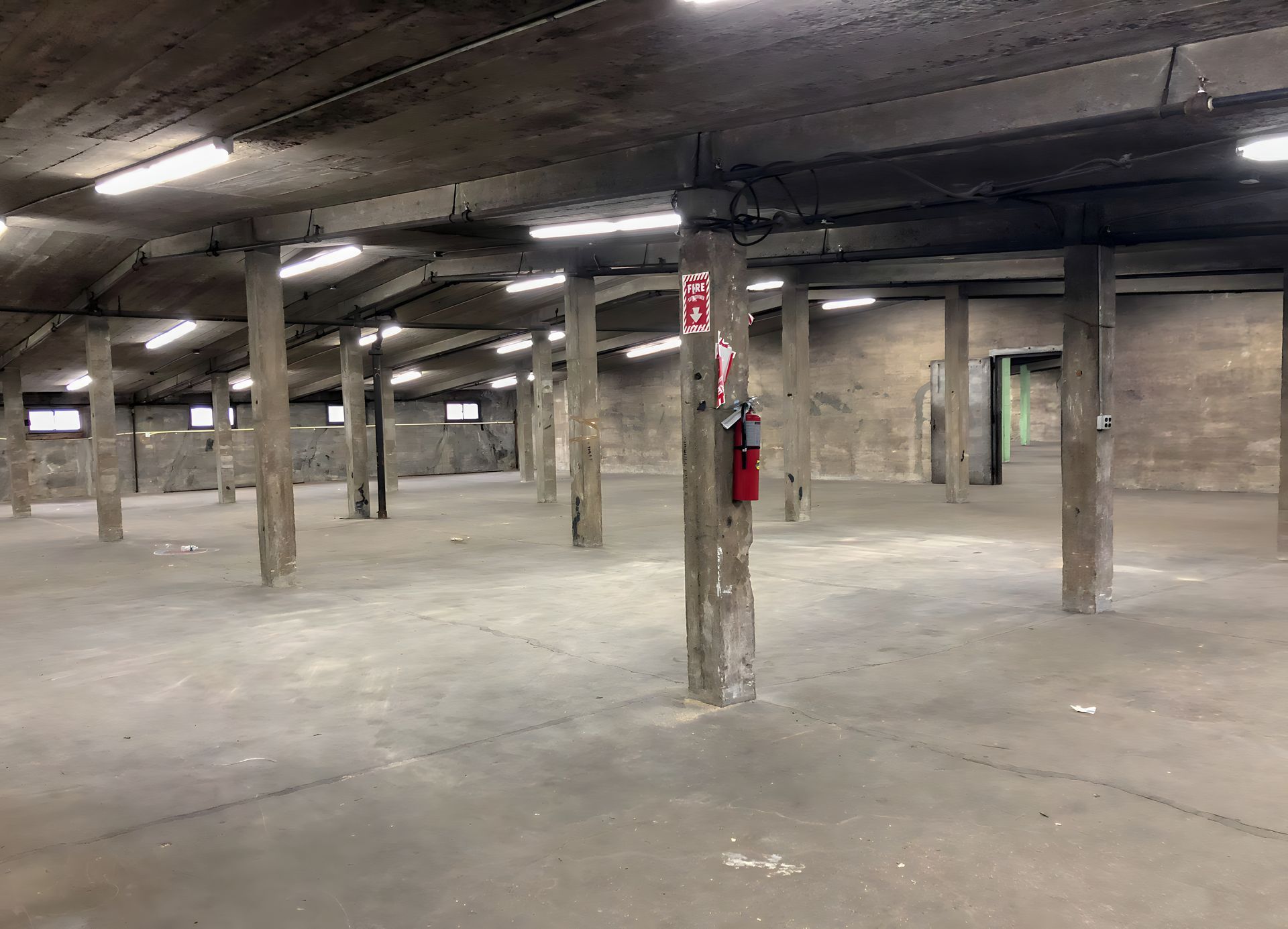 Large open warehouse space