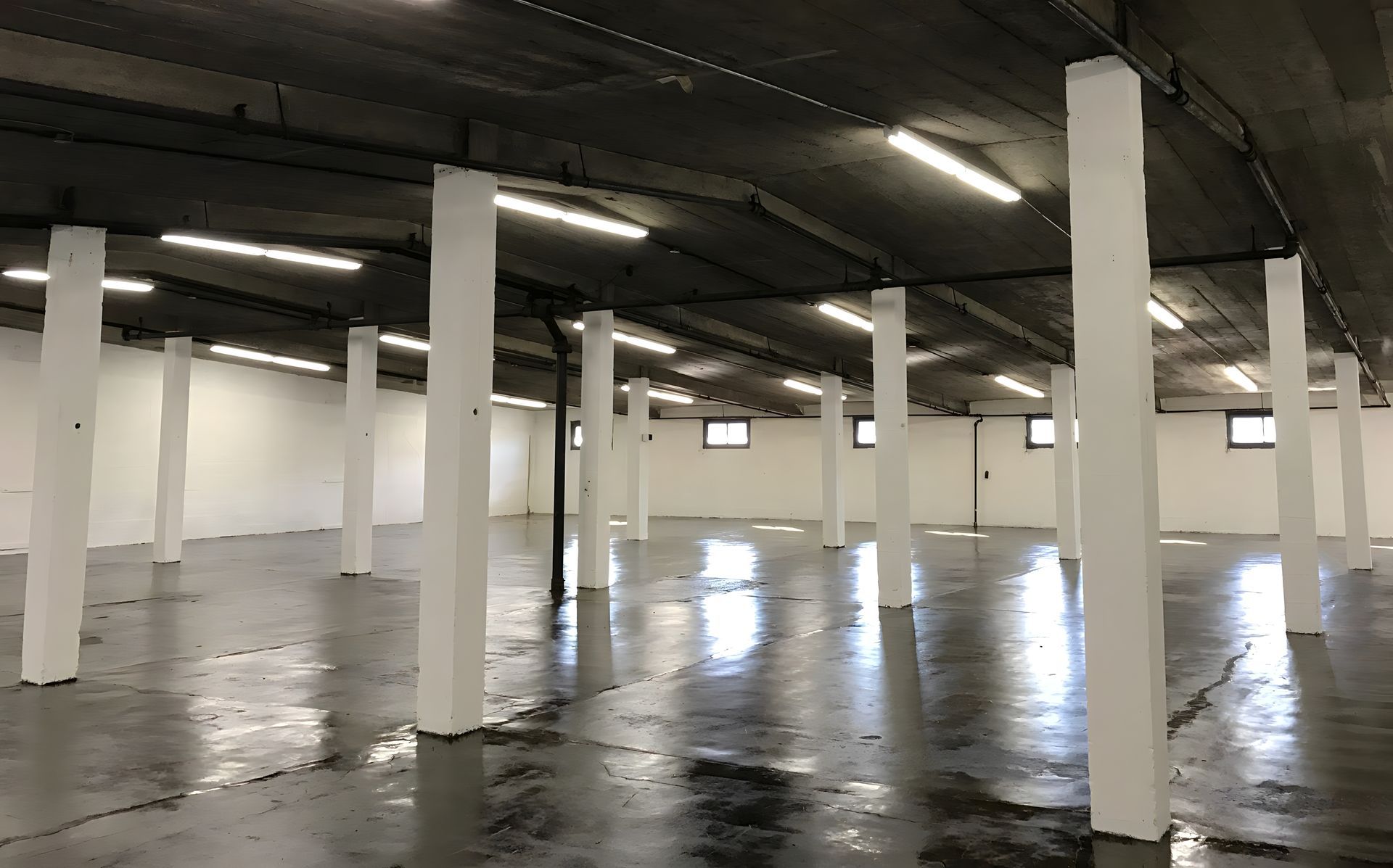 Large open warehouse space