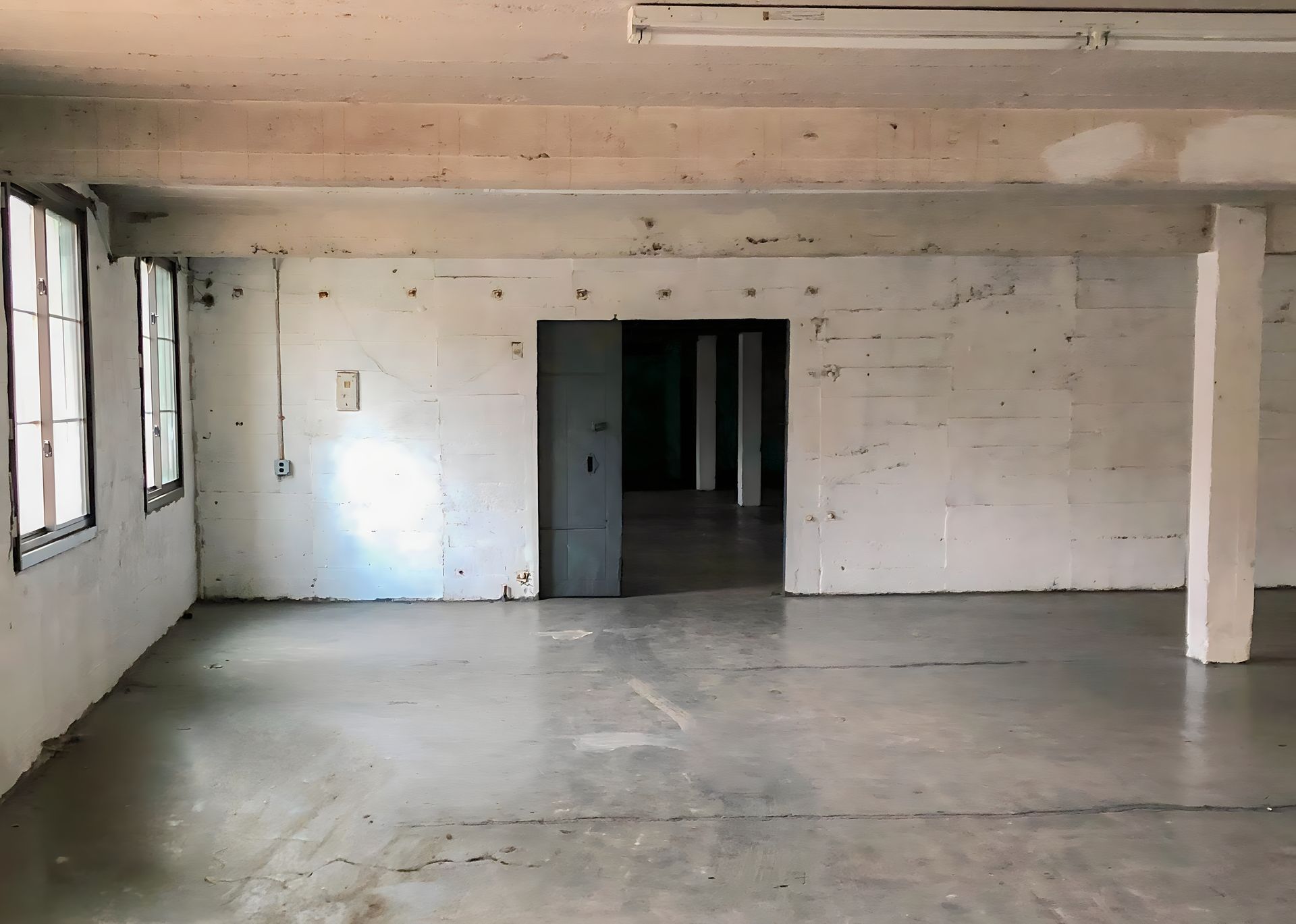 Large open warehouse space