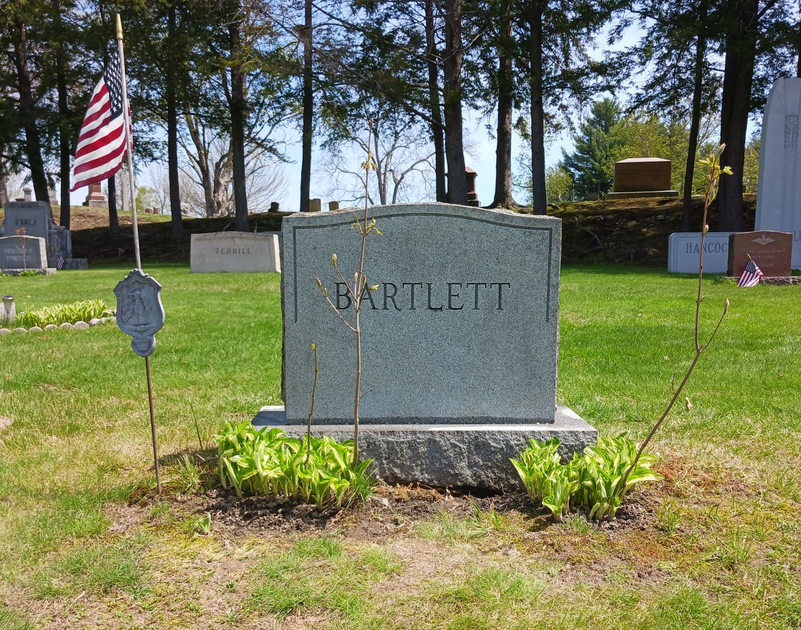 Bartlett headstone cleaned