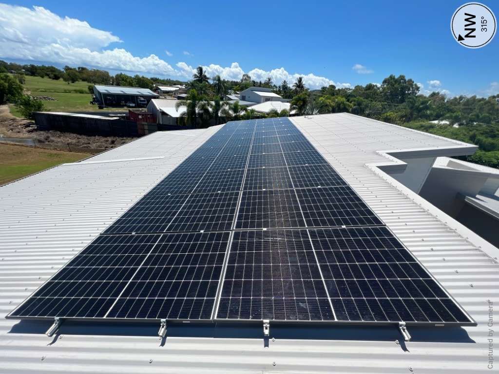 A Roof With A Lot Of Solar Panels On It — Solar Power Whitsunday In Cannon Valley, QLD