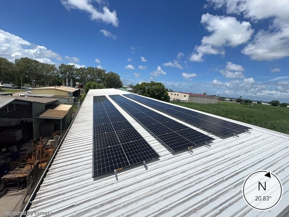 Industrial Building With Solar System— Solar Power Whitsunday In Proserpine, QLD