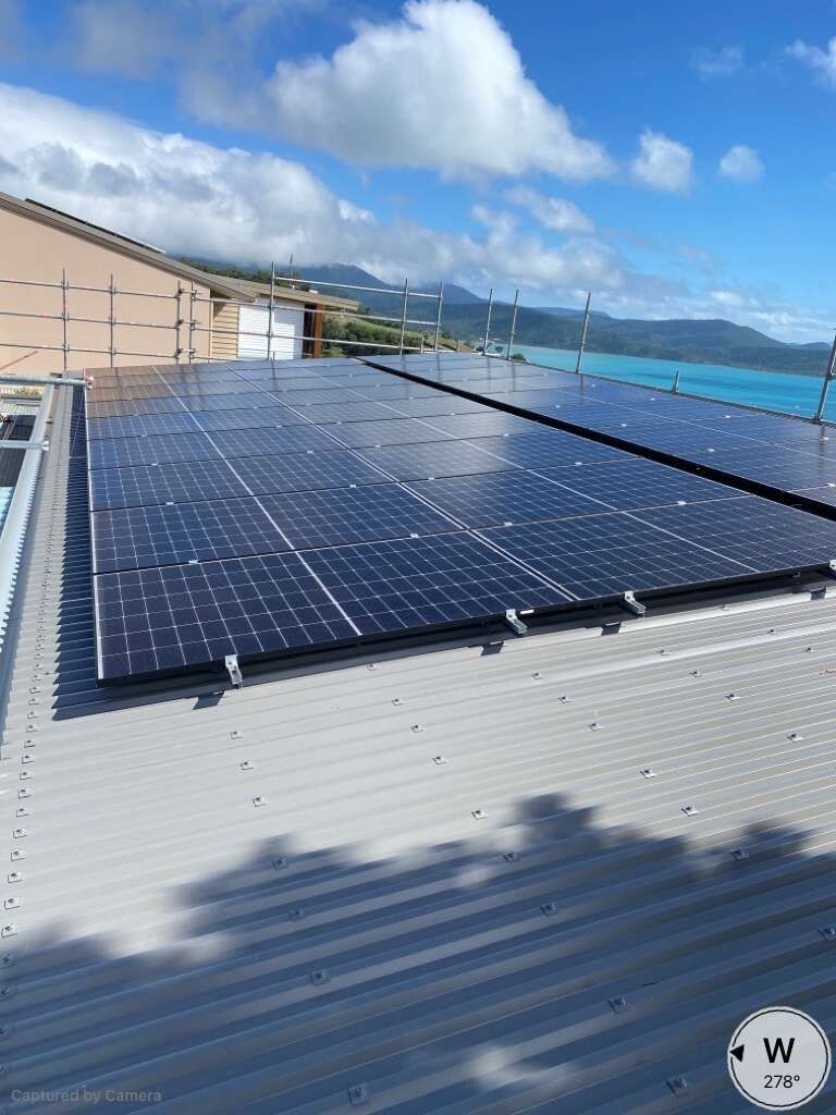 A Roof With A Lot Of Solar Panels On It — Solar Power Whitsunday In Airlie Beach, QLD