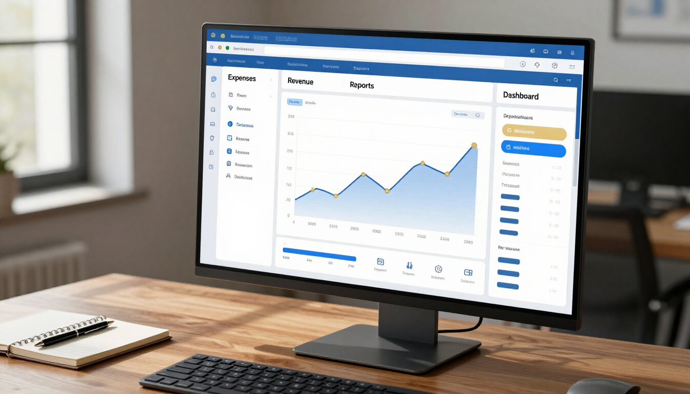 Modern financial dashboard showing credit control metrics