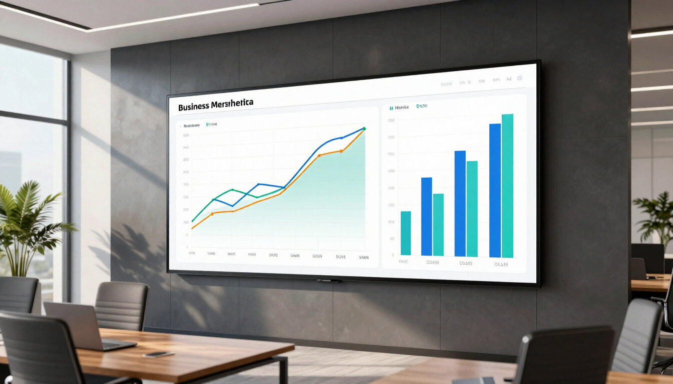 Financial dashboard showing aged receivables and cash flow data.