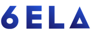 Blue “6 ELA” text logo on a white background