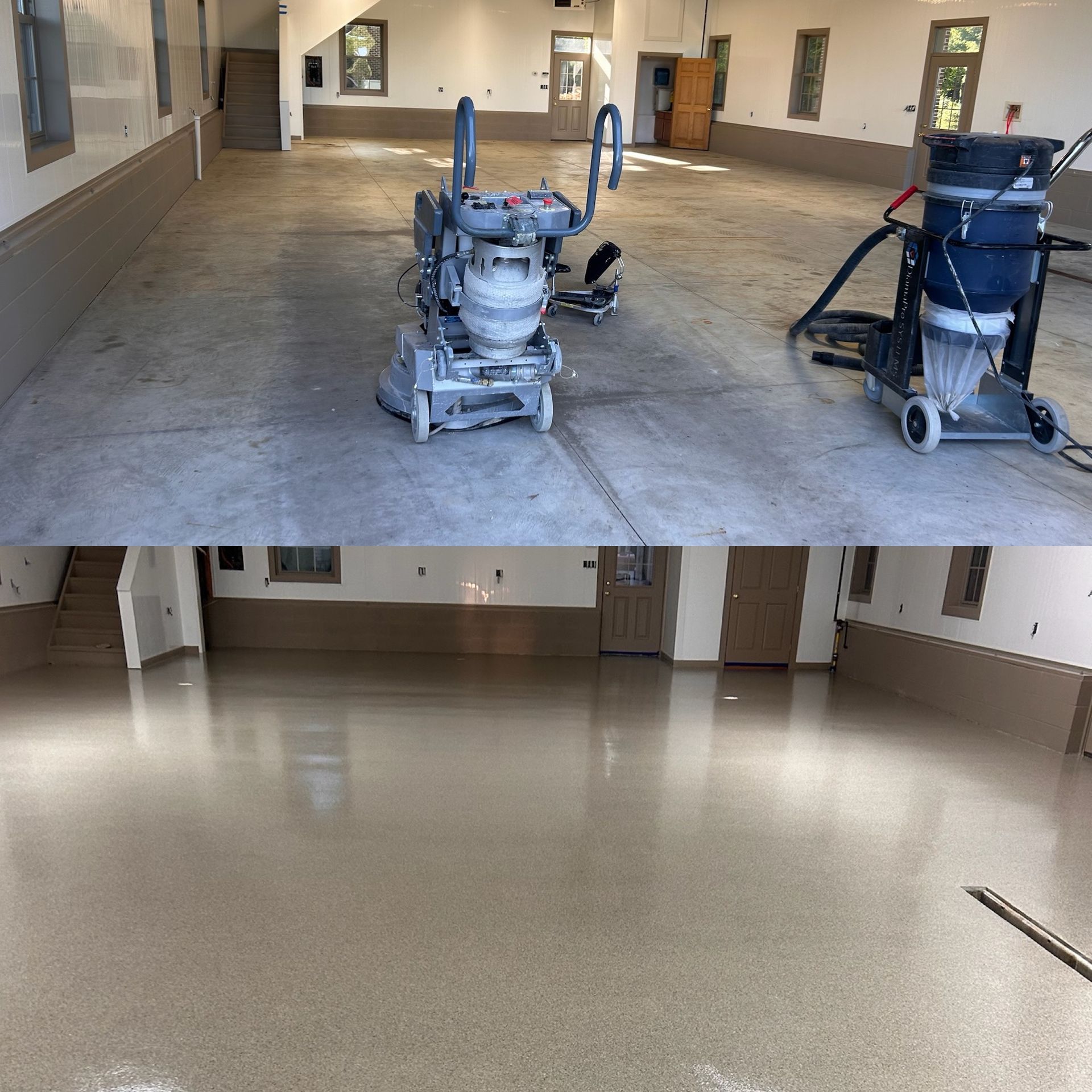 Completed flooring project by 814 Epoxy and More in Erie, PA