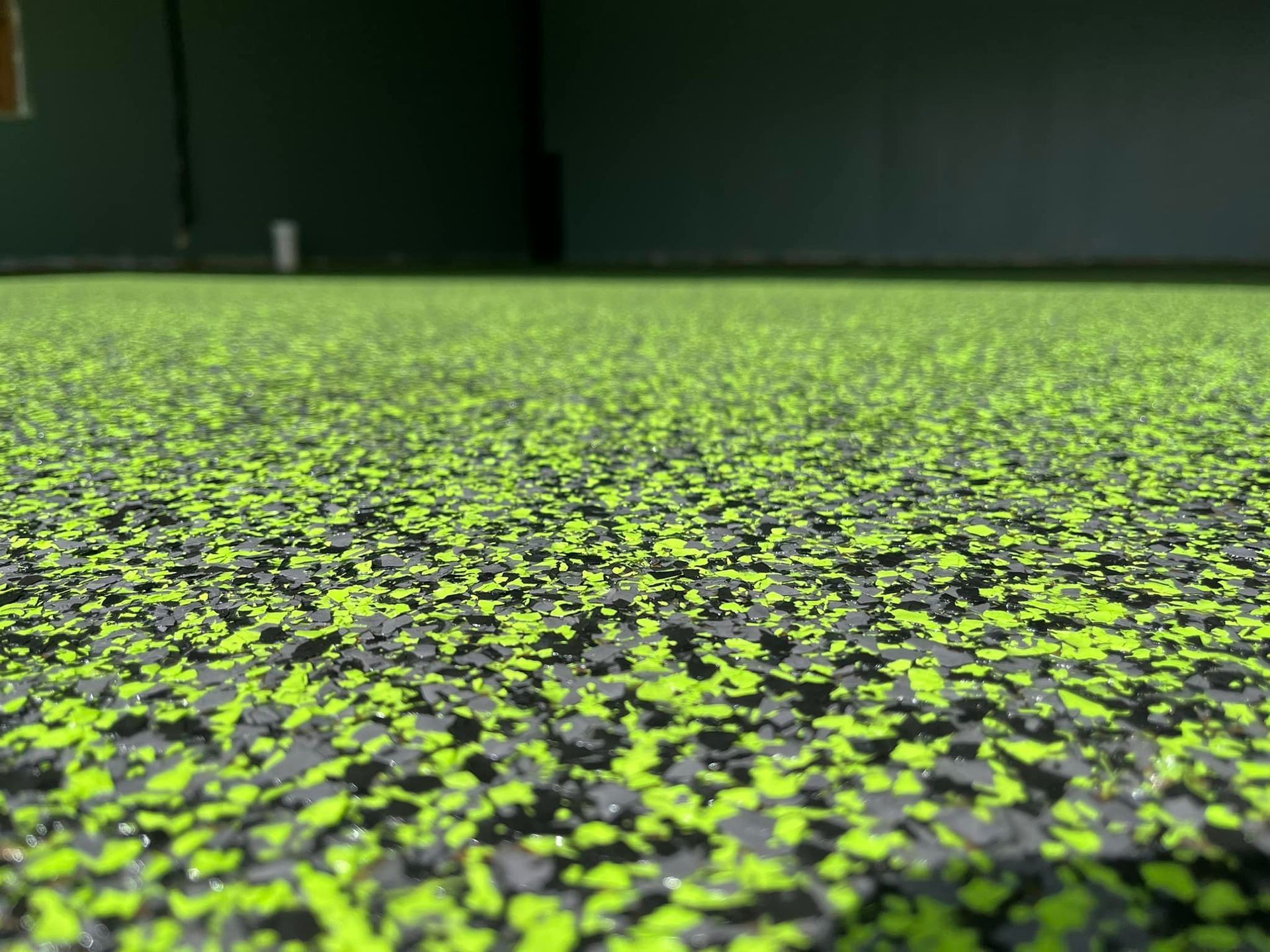 Completed flake floor project by 814 Epoxy and More in Erie, PA