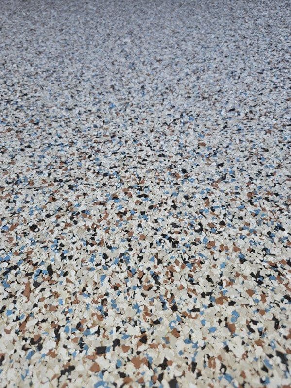 Coldwater Canyon flake epoxy floor in Erie, PA