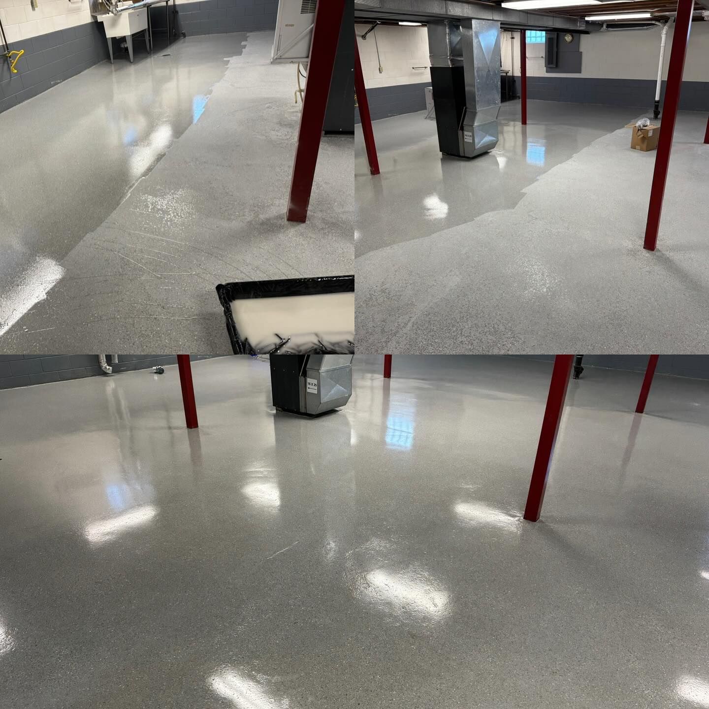 Gravel color flake floor finish in Erie, PA