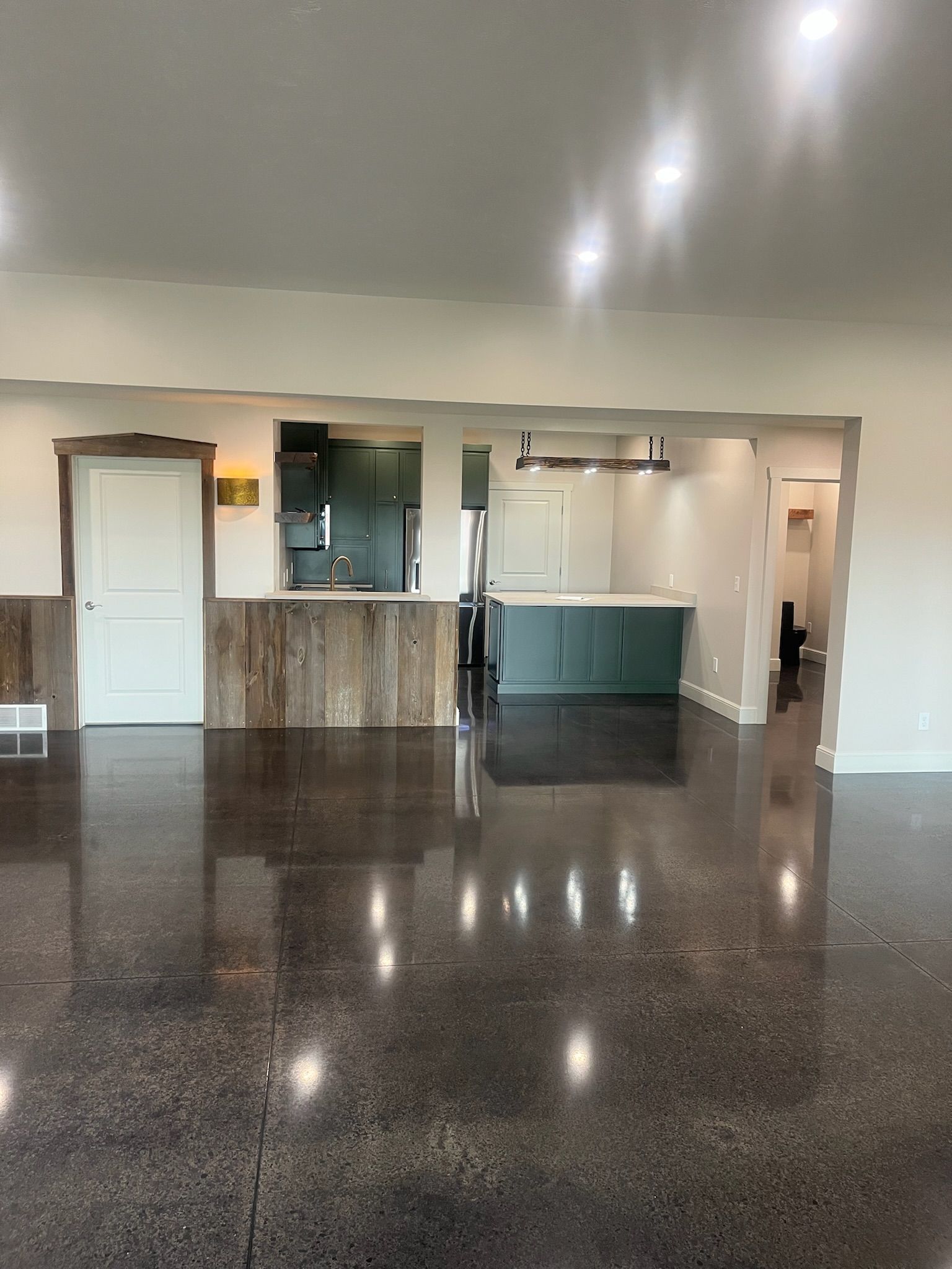 Repaired concrete cracks in a commercial floor in Erie, PA