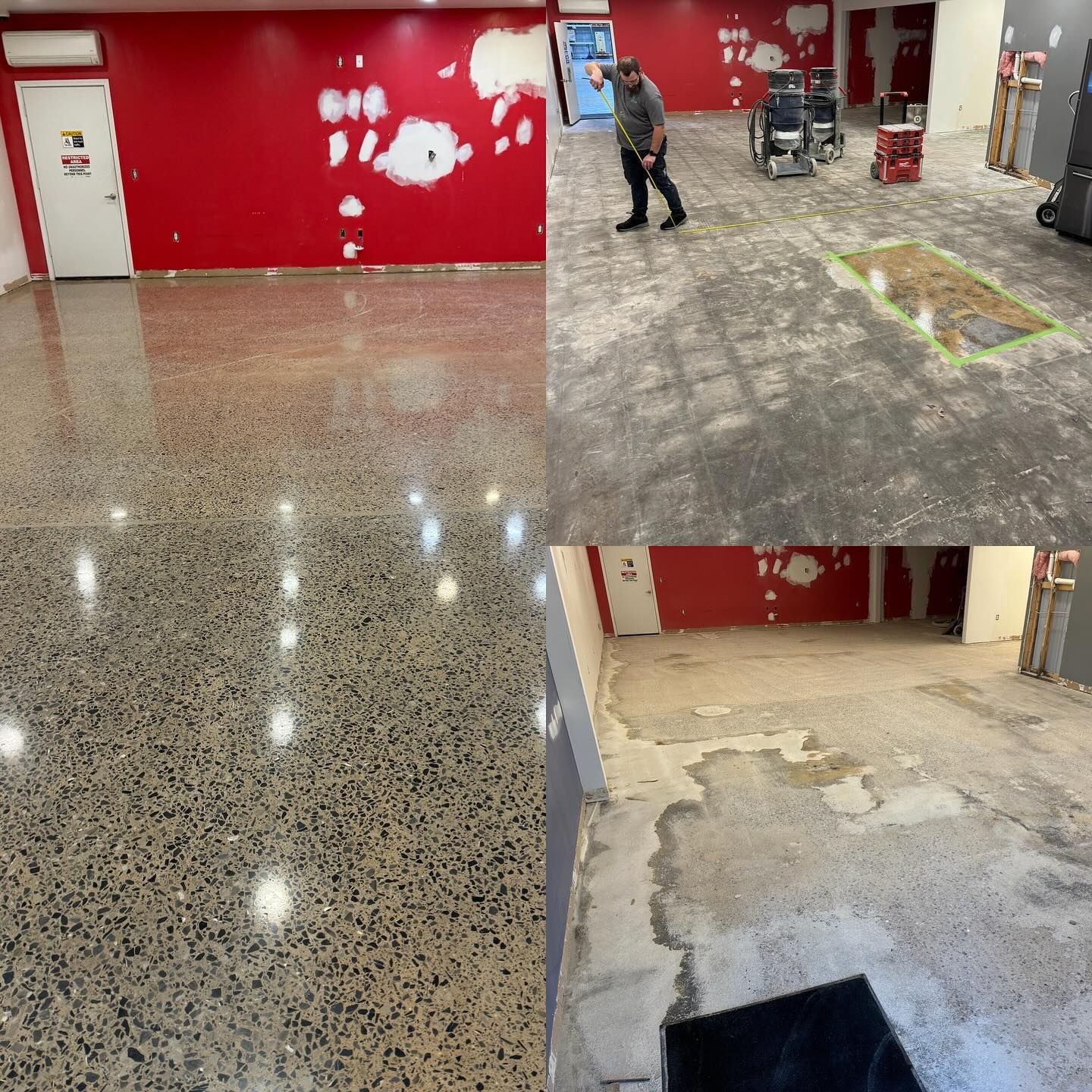 Polished concrete floor makeover project gallery Erie PA 814 Epoxy