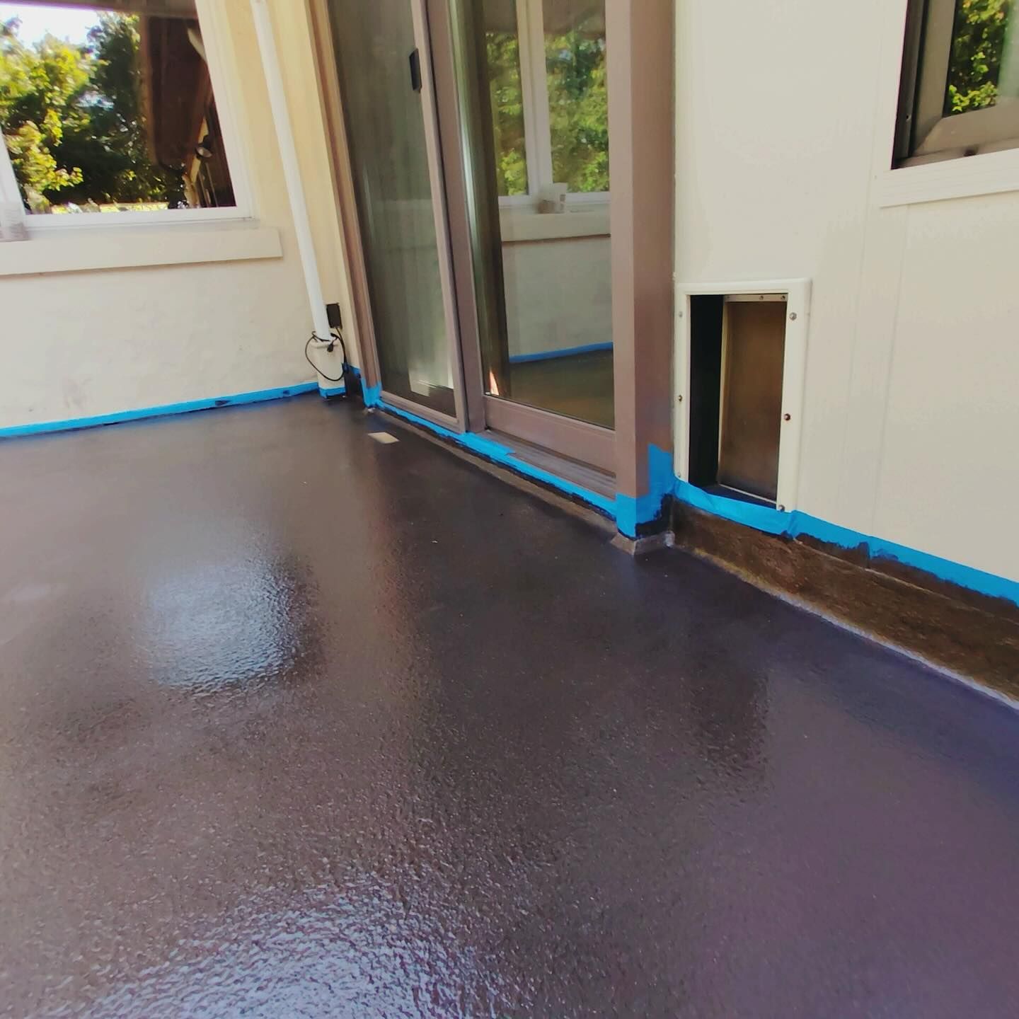 Completed Jim Pretzel polyaspartic floor by 814 Epoxy and More