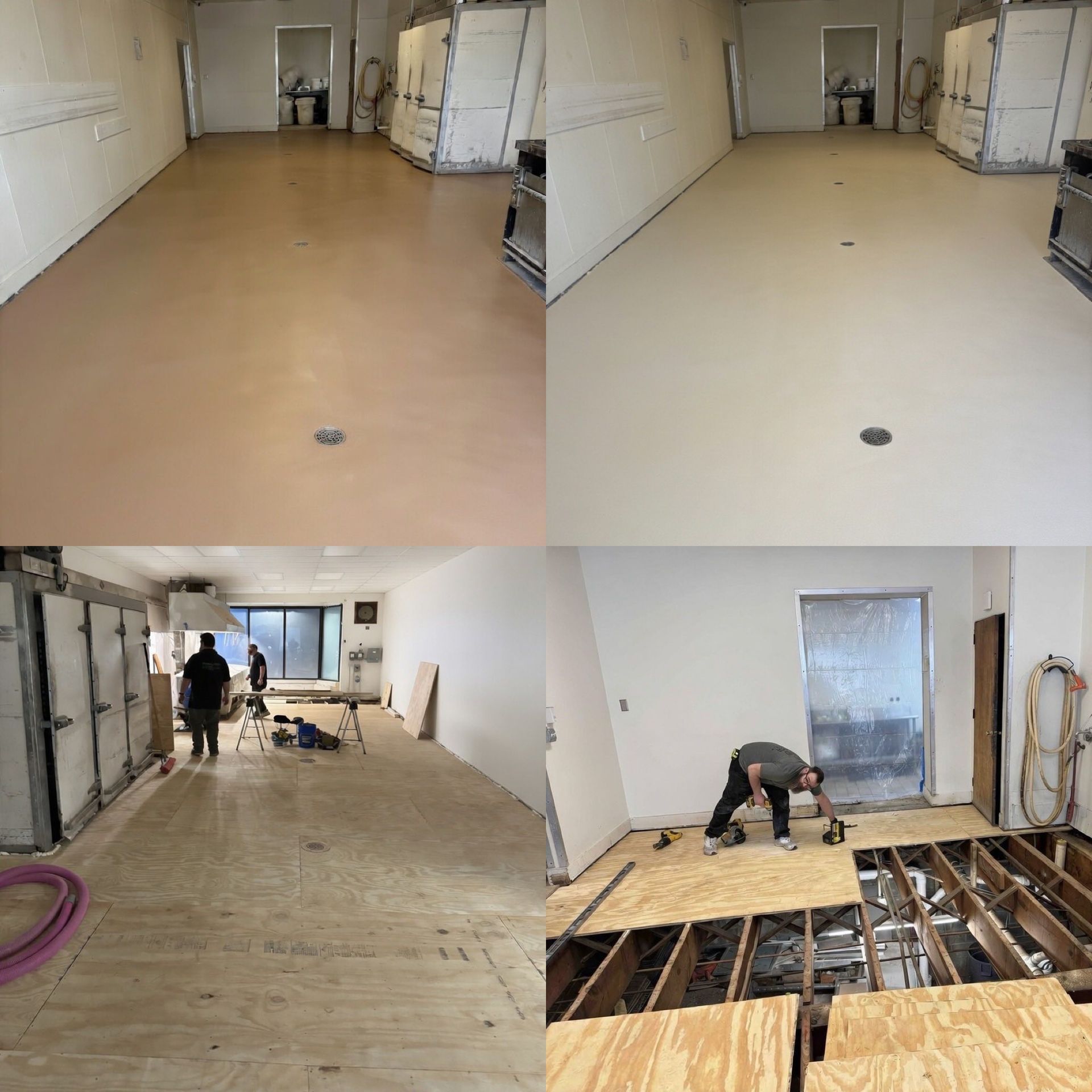 Concrete floor prep and epoxy installation in warehouse Erie PA 814 Epoxy