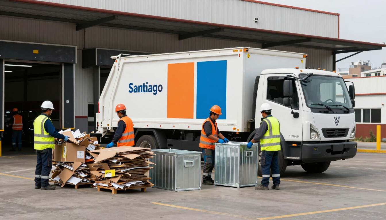 Recolección de materiales reciclables para una empresa