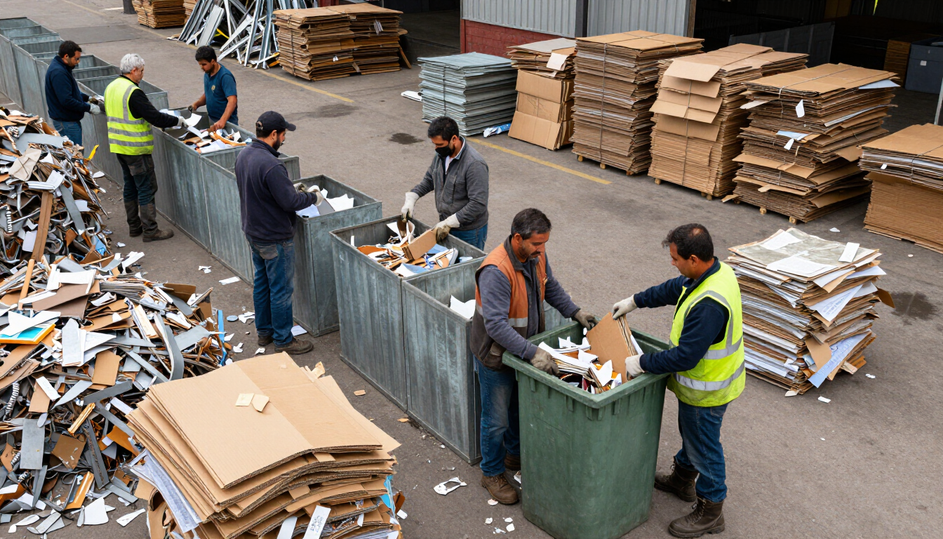 Economía circular en Chile: reciclaje de metales, papel y cartón
