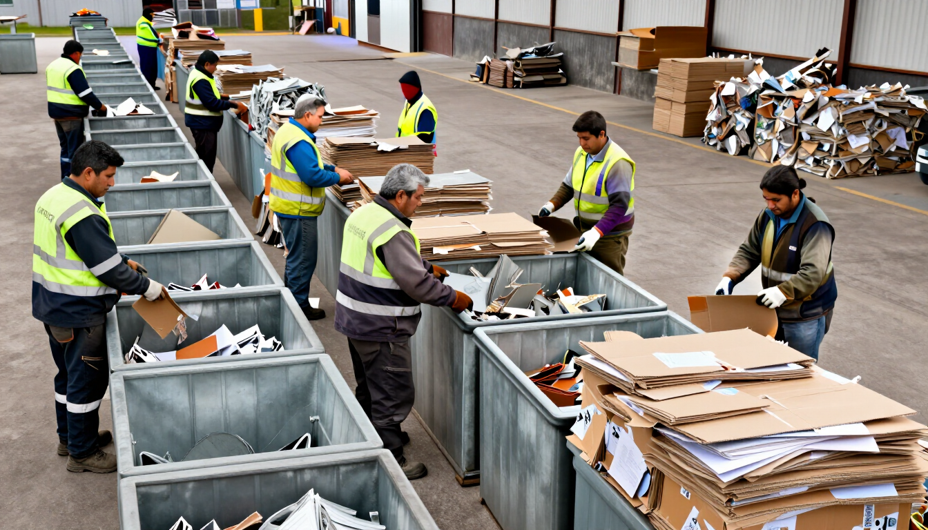 Reciclaje de metales, papel y cartón en Chile