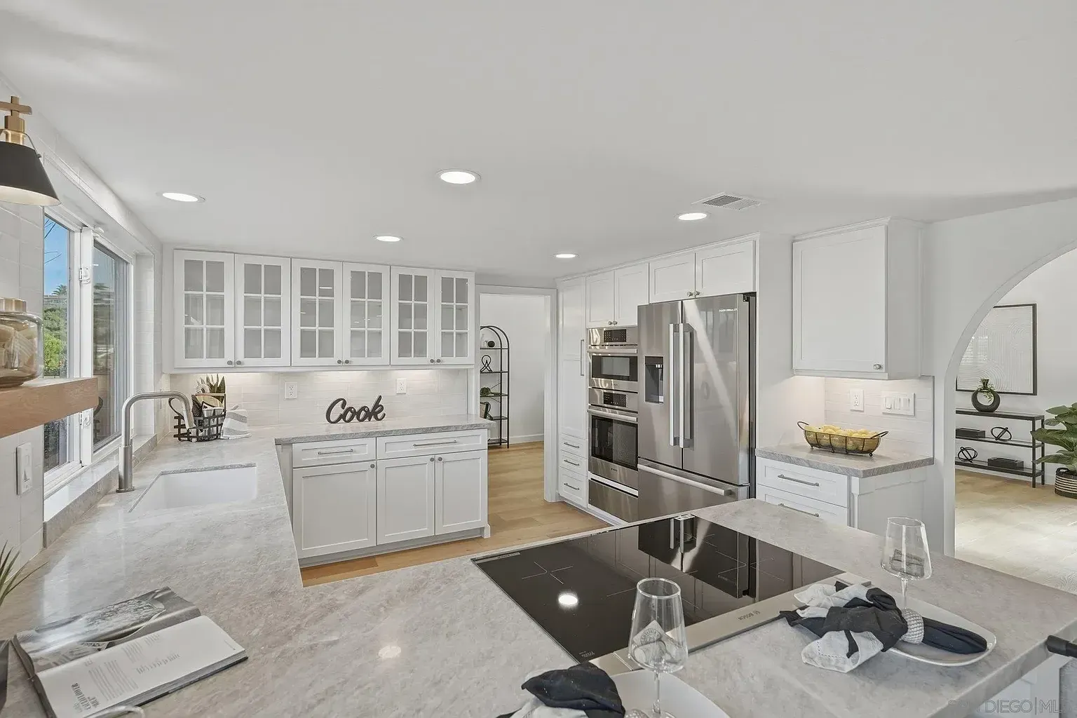 2644 La Costa whole home remodel by Center Home Improvement - white kitchen with appliances