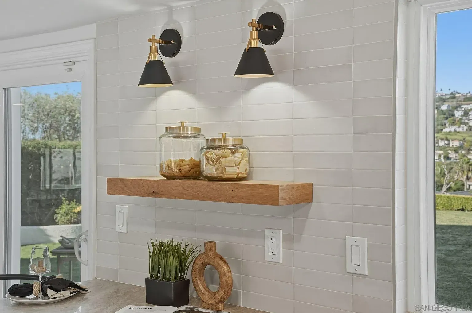 2644 La Costa whole home remodel by Center Home Improvement - kitchen with sconce lighting