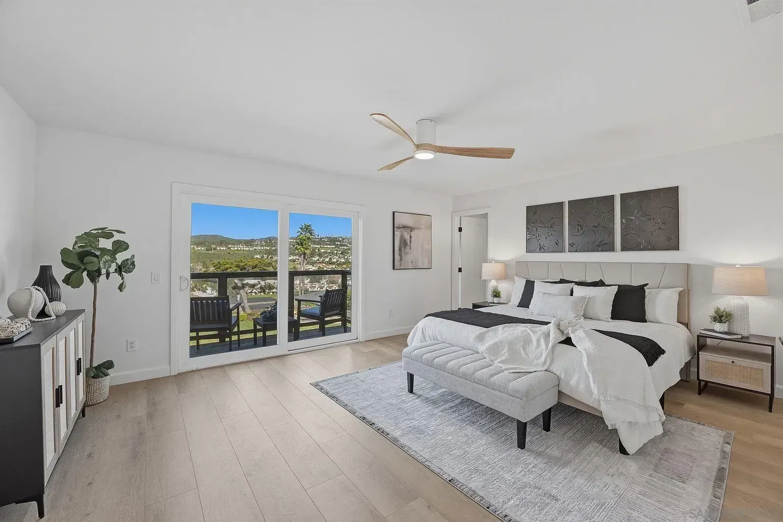 2644 La Costa whole home remodel by Center Home Improvement - bedroom with view