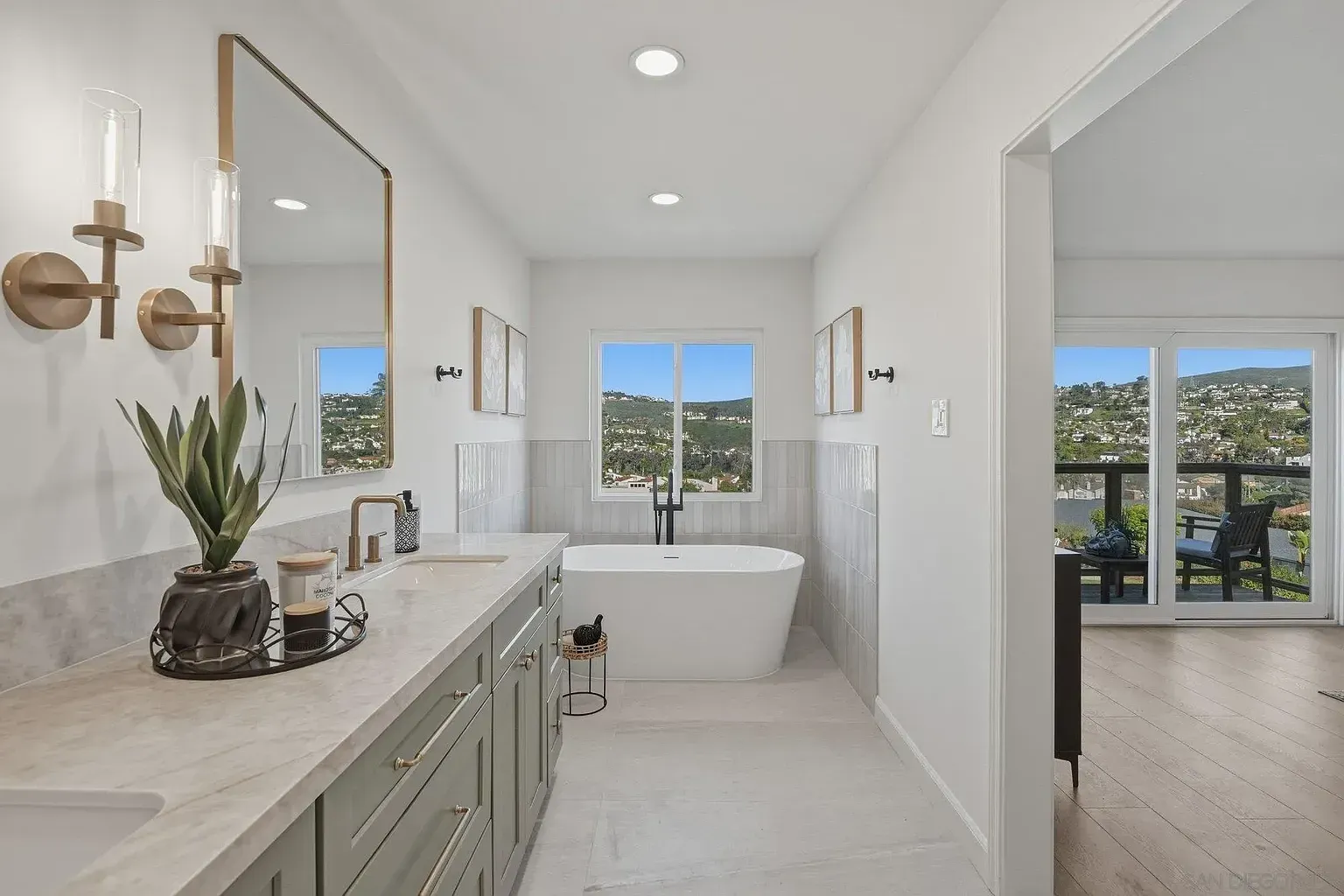 2644 La Costa whole home remodel by Center Home Improvement - bathroom with vanity