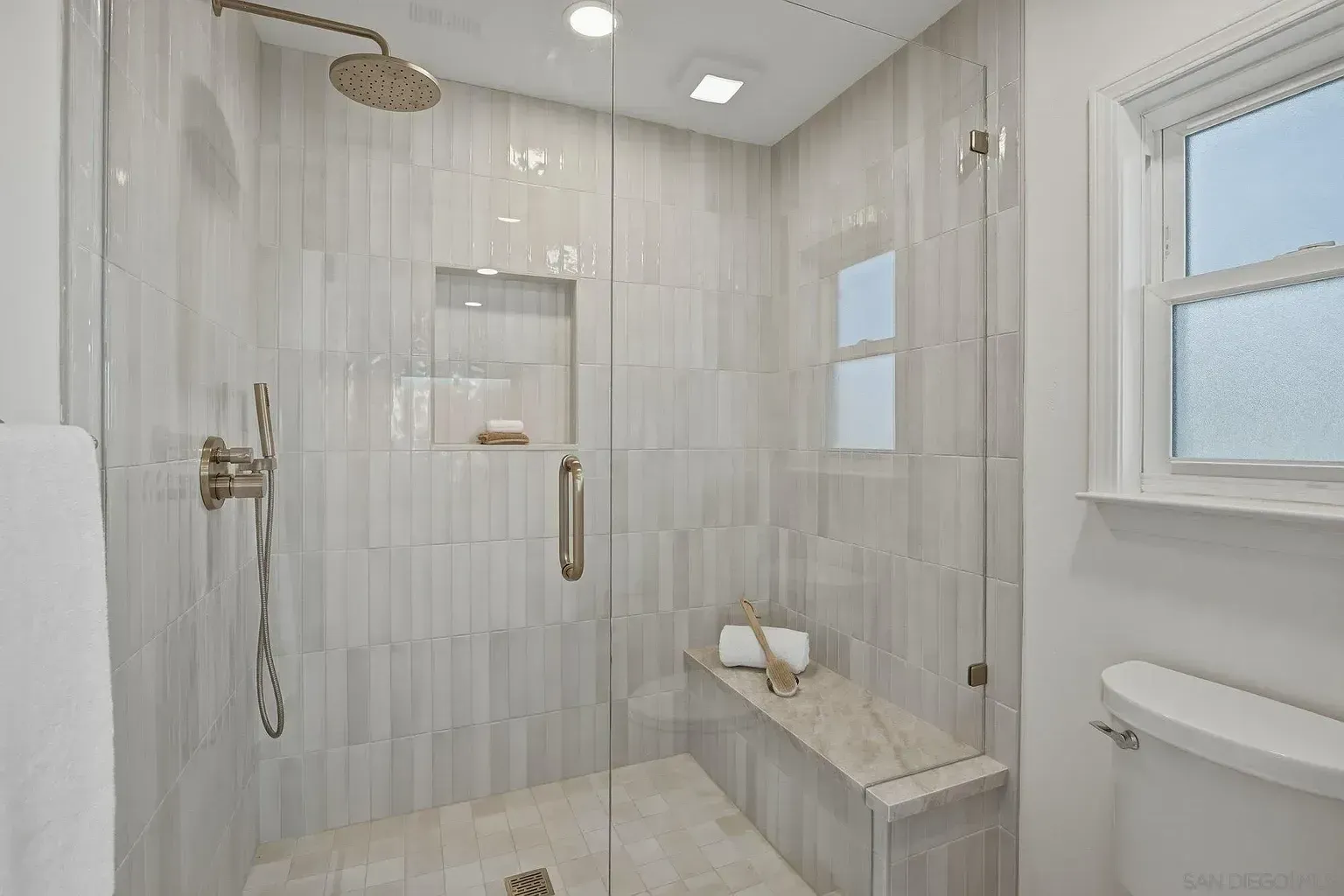 2644 La Costa whole home remodel by Center Home Improvement - tiled shower stall