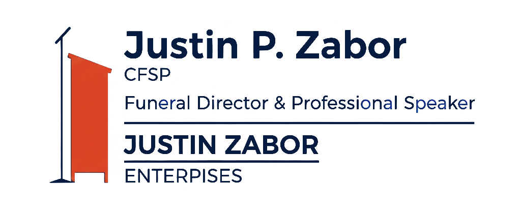 The logo for sample funeral home is shown on a white background.