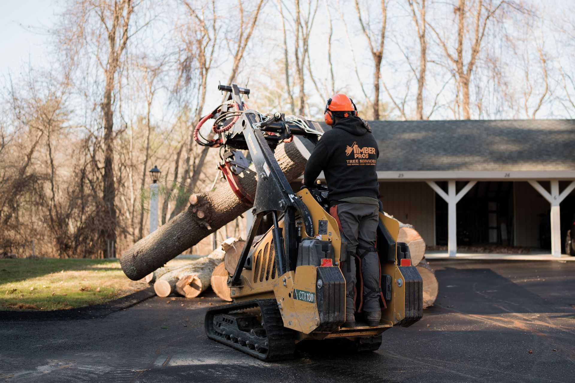 tree removal - tree pruning - crane services - lot clearing - hazardous tree removal  - timber pros - near me