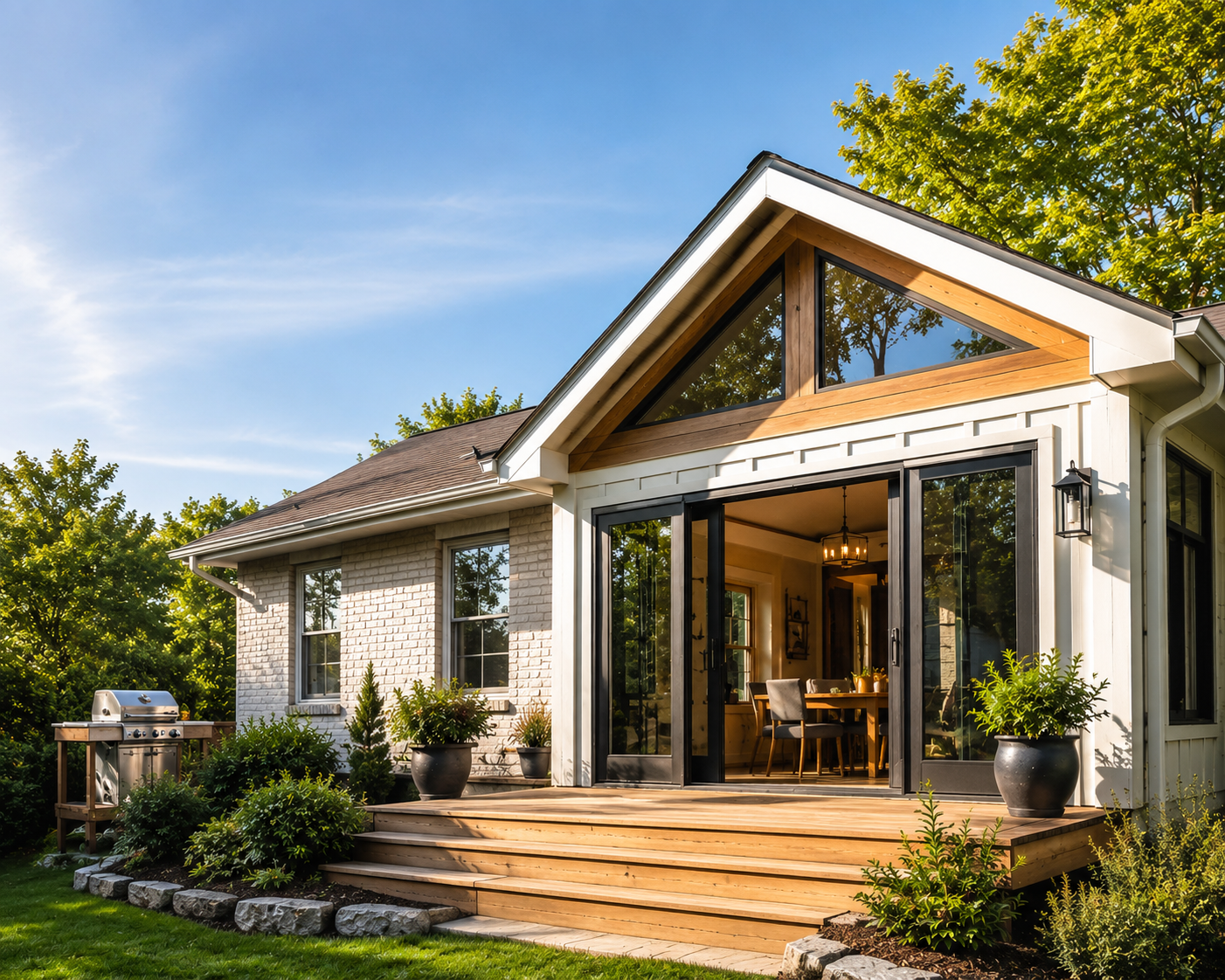 Custom sunroom addition in Rock Spring, GA
