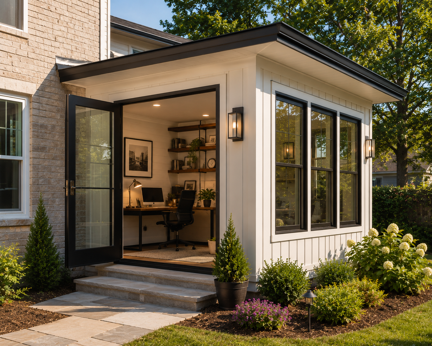 Home office addition in Rossville, GA