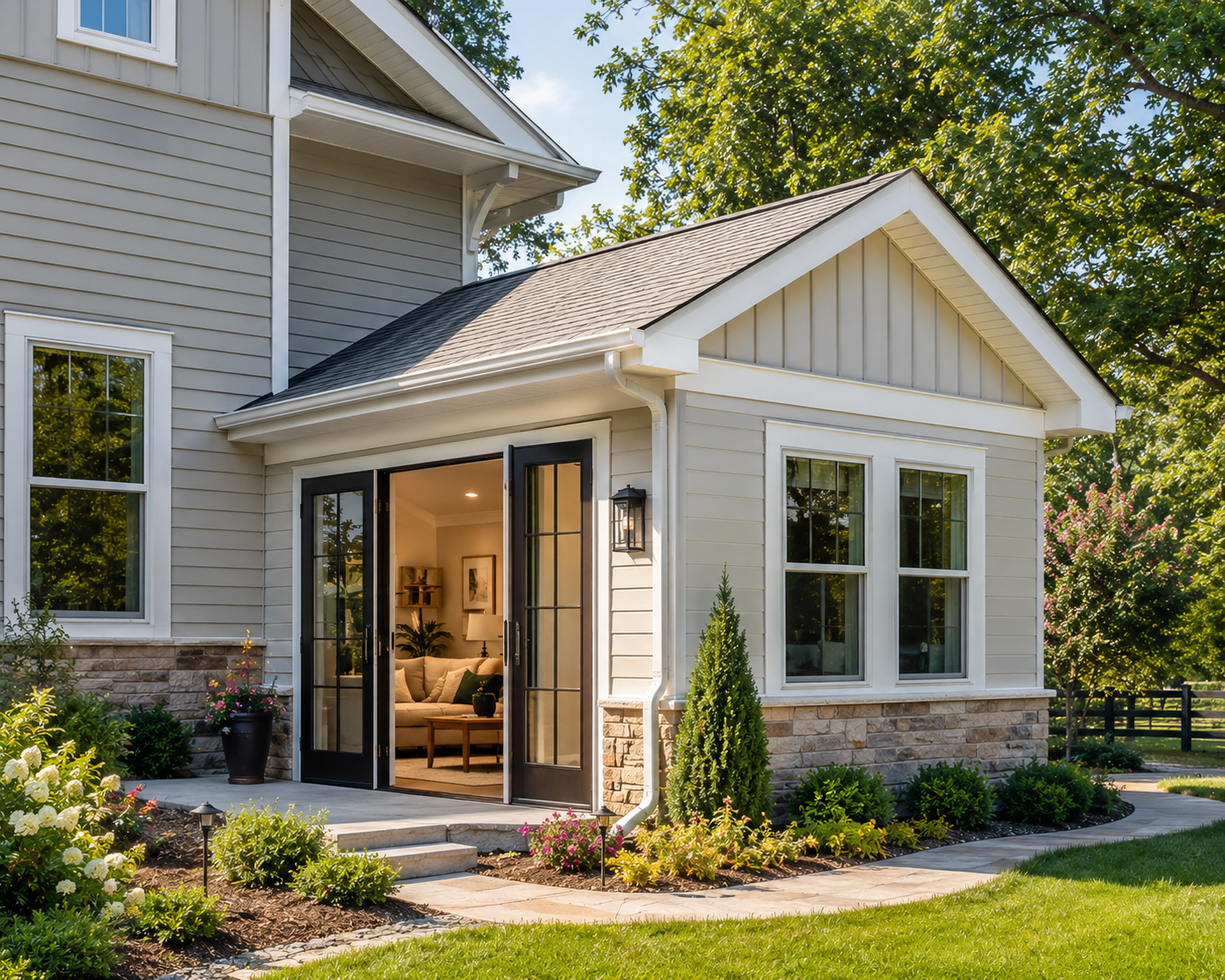 In-law suite addition with private entrance in Chickamauga, GA
