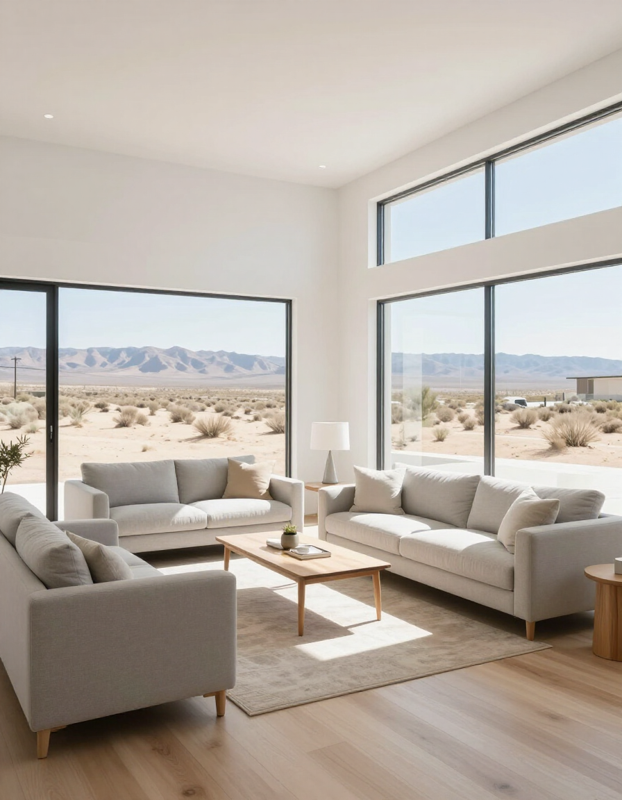 Recurring house cleaning in Bullhead City: a clean, bright living room