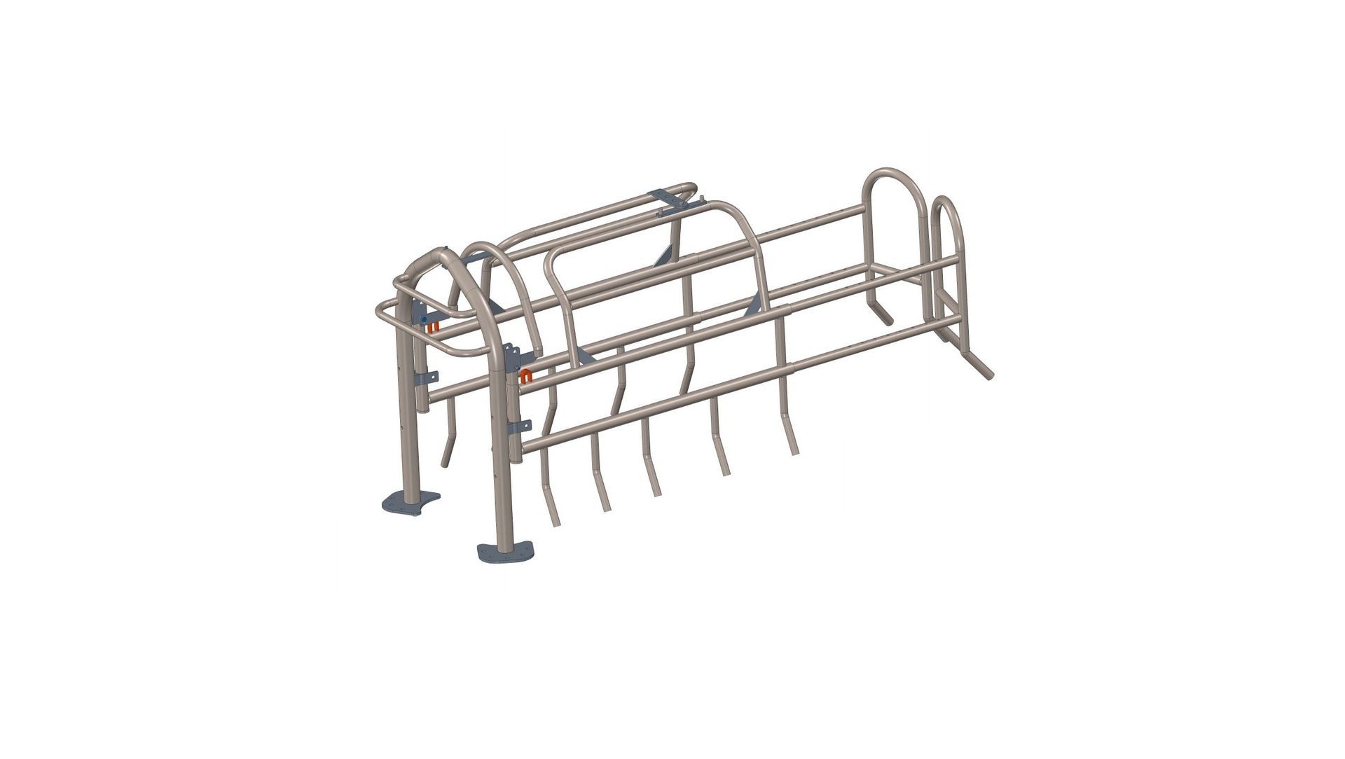 Mobile steel reel holder with green hose for industrial use, mounted on wheeled base for easy transport in manufacturing facilities.