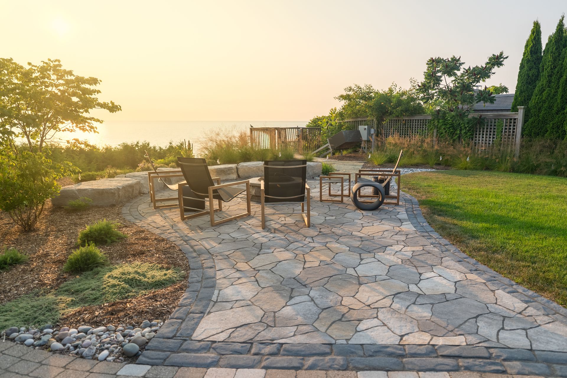 Full Service Landscape Project | Bayfield Ont | Cobble Design