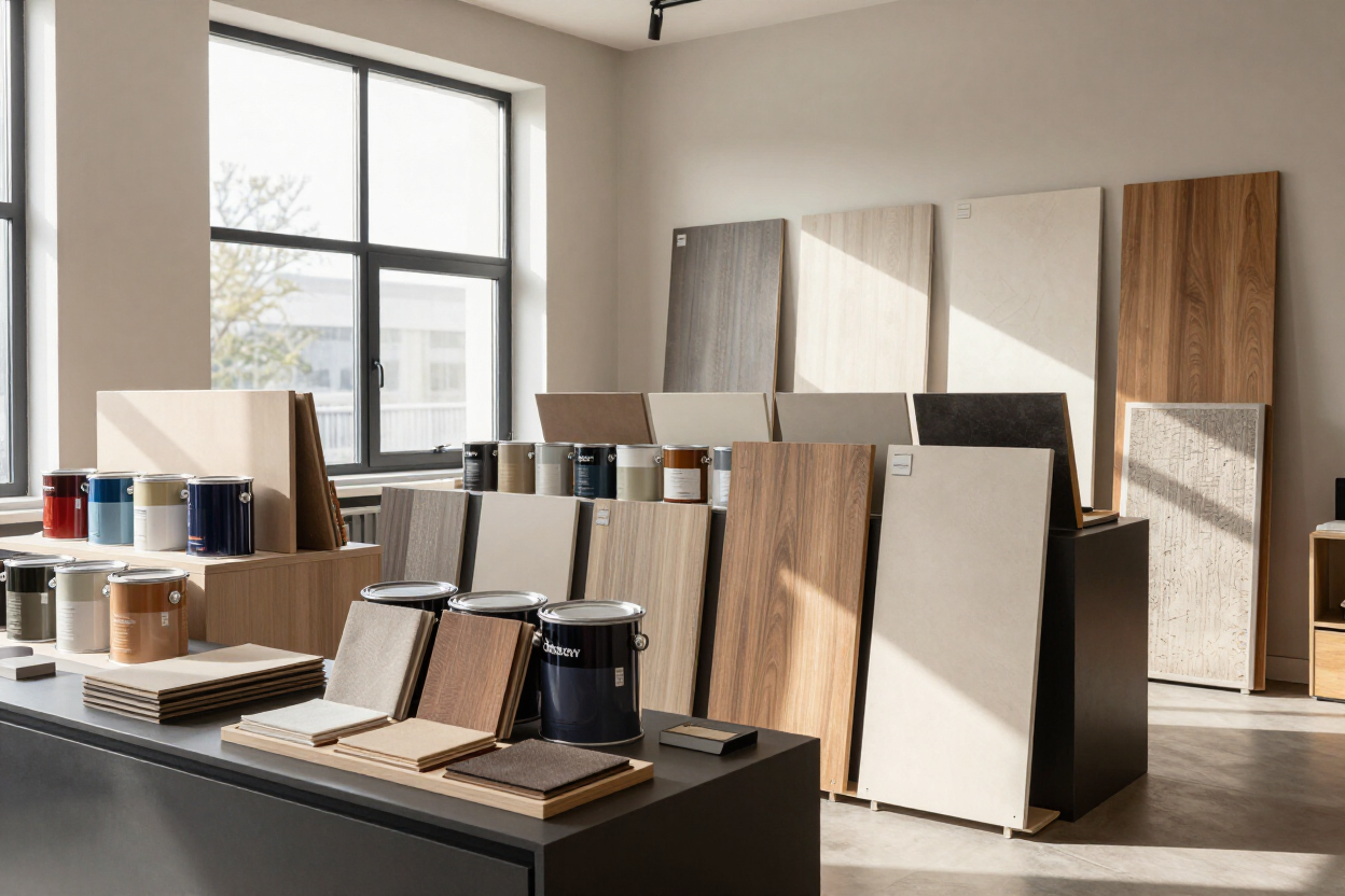 Showroom Dekorhouse con esposizione di prodotti