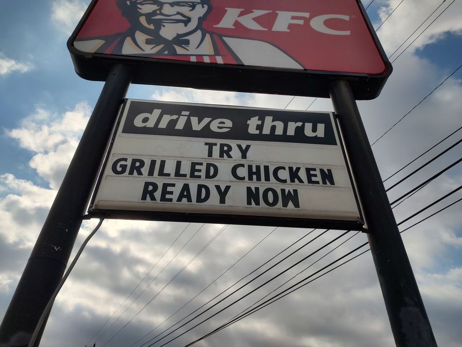 KFC sign with 