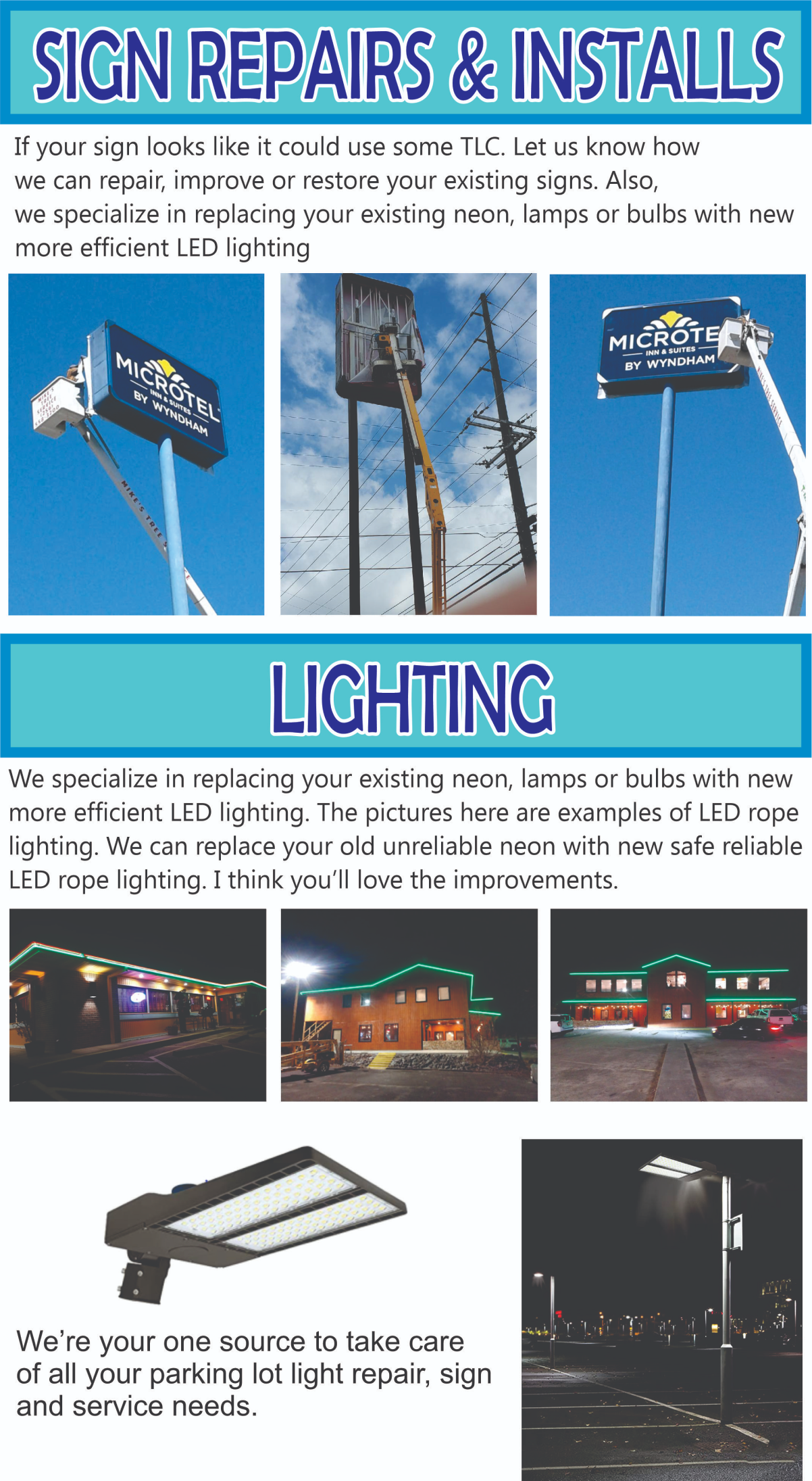 Sign Maintenance and Repair
