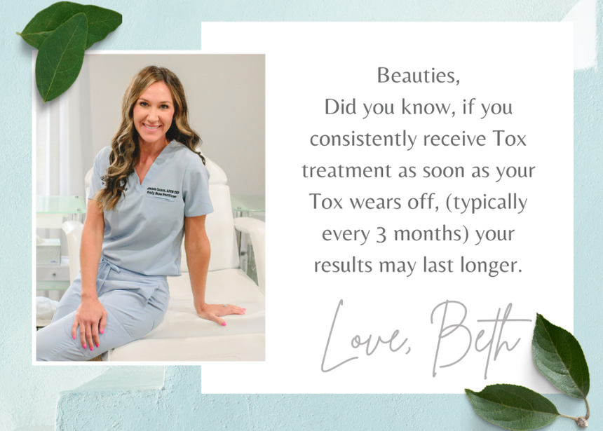 Beauties, if you consistently receive Tox, treatments may last longer; every 3 months is typical.