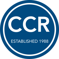 Blue circular CCR logo with &ldquo;ESTABLISHED 1988&rdquo; text in white.