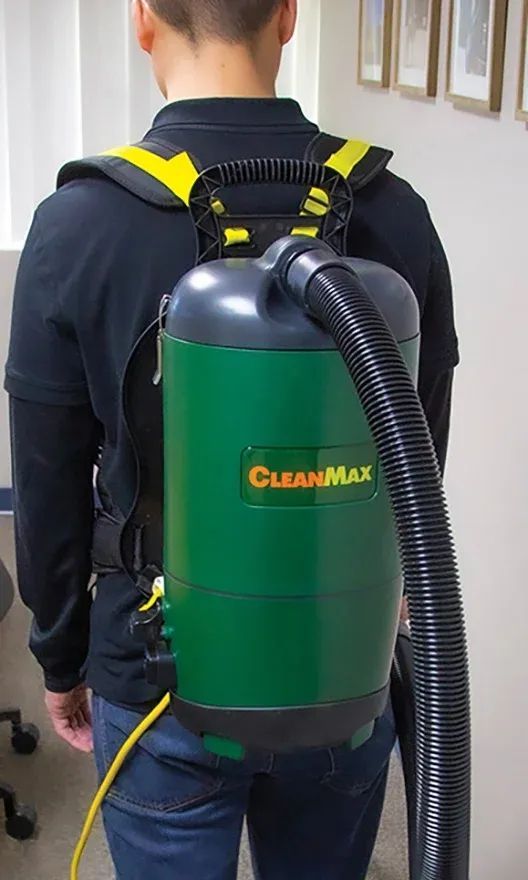 CleanMax backpack vacuum.