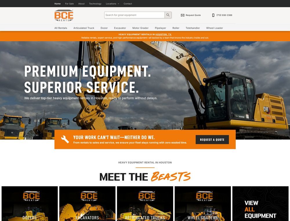 Website mockup screenshot