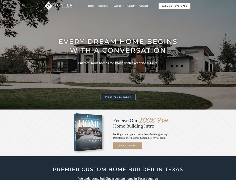 Website mockup screenshot