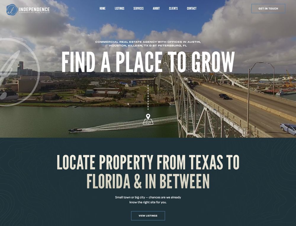 Website mockup screenshot
