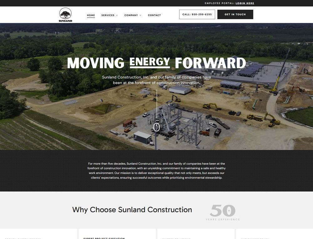 Website mockup screenshot